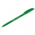 Ручка шариковая масляная Berlingo "Triangle 100T" зеленая, узел 0,7мм , толщина 0,5 мм, трехгран., игольчатый стержень, CBp_07109