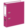 Папка-регистратор СТАММ, 70мм, бумвинил, с карманом на корешке, розовая, ММ-31517