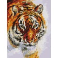 Картина по номерам 40*50 см, ОСТРОВ СОКРОВИЩ "Тигр", на подрамнике, акрил, кисти, 662473