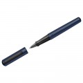 Ручка-роллер Faber-Castell "Hexo" черная, 0,7мм, шестигран., синий корпус, инд. карт. упаковка, 140545