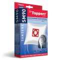 Мешок для пылесоса (пылесборник) синтетический TOPPERR SM 90, SAMSUNG, КОМПЛЕКТ 4 шт, 1407