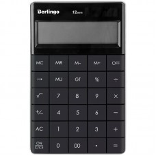 Калькулятор настольный Berlingo, 12 разр., двойное питание, 165*105*13мм, антрацит