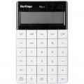 Калькулятор настольный Berlingo, 12 разр., двойное питание, 165*105*13мм, белый