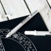 Ручка гелевая БЕЛАЯ, SAKURA (Япония) "Gelly Roll", узел 1мм, линия 0,5мм, XPGB10#50