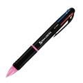Ручка многоцветная шариковая автоматическая MULTICOLOR-X 4 ЦВЕТА, корпус ассорти, стандартный узел 0,7 мм, BRAUBERG, 143936