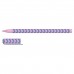 Ручка шариковая BRAUBERG SOFT TOUCH STICK "GEOMETRIC", СИНЯЯ, мягкое покрытие, корпус ассорти, узел 0,7 мм, 143701