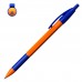 Ручка шариковая автоматическая с грипом ERICH KRAUSE "R-301 Orange", СИНЯЯ, 1,0 мм, линия письма 0,5 мм, 46762