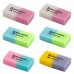 Набор ластиков BRAUBERG "Pastel Mix", 6 шт., цвета ассорти, 44х21х10 мм, экологичный ПВХ, 229597