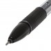 Ручка гелевая с грипом STAFF "College" GP-180, ЧЕРНАЯ, корпус прозрачный, игольчатый узел 0,6 мм, линия письма 0,3 мм, 143016