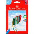Карандаши цветные Faber-Castell "Ecopen" 36цв., трехгран., заточен., картон, европодвес, с точилкой,  120536