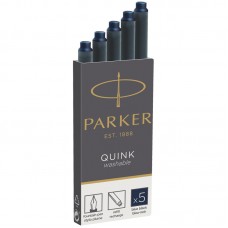 Картриджи чернильные Parker "Cartridge Quink" смываемые сине-черные, 5шт., картонная коробка, 1950385