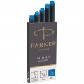 Картриджи чернильные Parker "Cartridge Quink" смываемые синие, 5шт., блистер, 1950208