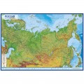 Карта "Россия" физическая Globen, 1:7,5млн., 1160*800мм, интерактивная, с ламинацией, европодвес, КН053