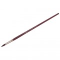 Кисть художественная синтетика бордовая Гамма "Вернисаж", круглая №22, длинная ручка
