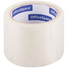Клейкая лента упаковочная OfficeSpace, 72мм*66м, 40мкм, прозрачная, ШК, КЛ_18608