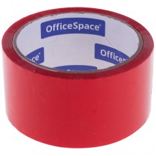 Клейкая лента упаковочная OfficeSpace, 48мм*40м, 45мкм, красная, ШК, КЛ_6288
