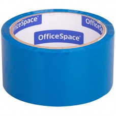 Клейкая лента упаковочная OfficeSpace, 48мм*40м, 45мкм, синяя, ШК, КЛ_6290