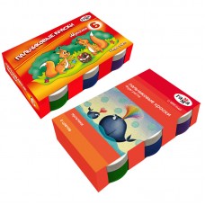 Краски пальчиковые Гамма "Мультики", классические, 06 цветов, 50мл, картон. упаковка, 180120213
