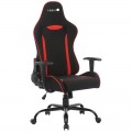 Кресло игровое Helmi HL-G06 "Winner", ткань черная/красная, 306177