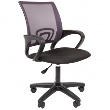 Кресло оператора Helmi HL-M96 R "Airy", спинка сетка серая/сиденье ткань черная, пиастра, 333501