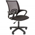 Кресло оператора Helmi HL-M96 R "Airy", спинка сетка черная/сиденье ткань черная, пиастра, 298856