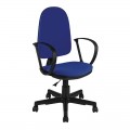 Кресло оператора Helmi HL-M30 "Престиж", ткань синяя с черным, 342086