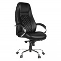 Кресло руководителя Helmi HL-ES11 "Сonvince", повышенной прочности, экокожа черная, мультиблок, до 250кг, 323010