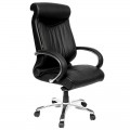 Кресло руководителя Chairman 420 CH, кожа черная, механизм качания, 6077258