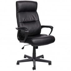 Кресло руководителя Helmi HL-Е28 "Approved", экокожа черная, 297332