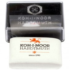 Ластик Koh-I-Noor "642415" 37*25*10мм, белый, для карандаша, пастели и угля, 6424015001KD