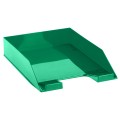 Лоток для бумаг горизонтальный СТАММ "Фаворит", тонированный зеленый, ЛТГ-30564