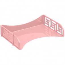 Лоток для бумаг горизонтальный СТАММ "Field", широкая загрузка, розовый, ЛТГ-13690/ЛТ842