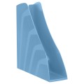Лоток для бумаг вертикальный СТАММ "Вектор", сине-голубой, ширина 80мм, ЛТВ-30442