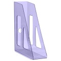 Лоток для бумаг вертикальный СТАММ "Актив", тонированный фиолетовый, ширина 70мм, ЛТВ-31101