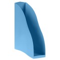 Лоток для бумаг вертикальный СТАММ "Дельта", сине-голубой, ширина 85мм, ЛТВ-31104