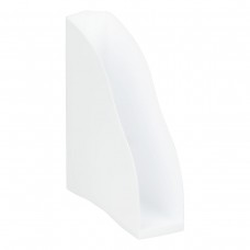 Лоток для бумаг вертикальный СТАММ "Дельта", белый, ширина 85мм, ЛТВ-30447