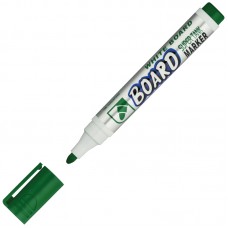 Маркер для белых досок Crown "Multi Board" зеленый, пулевидный, 3мм, CBM-1000