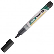 Маркер меловой MunHwa "Chalk Marker" черный, 3мм, спиртовая основа, пакет