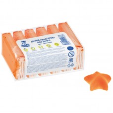Легкий пластилин для лепки Мульти-Пульти, оранжевый, 6шт., 60г, прозрачный пакет