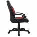 Кресло компьютерное BRABIX "Spark GM-201", экокожа, черное/красное, 532503