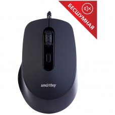 Мышь Smartbuy ONE 265-K, бесшумная, черный, 4btn+Roll, SBM-265-K