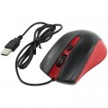Мышь Smartbuy ONE 352, USB, красный, черный, 3btn+Roll, SBM-352-RK