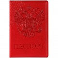 Обложка для паспорта OfficeSpace "Герб", кожзам, красный