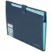 Папка-органайзер на кнопке 12 отделений, BRAUBERG "Extra", А4, синяя с голубым, 271933