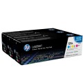 Картридж лазерный HP (CF373AM) ColorLaserJet CM1312/CP1215/CP1515, оригинальный, КОМПЛЕКТ 3 цвета CMY, ресурс 3х1400 страниц