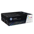 Картридж лазерный HP (U0SL1AM) LaserJet Pro200 color M276/M251, оригинальный, КОМПЛЕКТ 3 цвета CMY, ресурс 3х1800 страниц