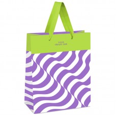 Пакет подарочный 18*23*10см MESHU "lavender Color Illusion", отд. фольгой, матовая ламинация