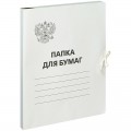 Папка для бумаг с завязками картонная OfficeSpace, Герб России, плотность 300 г/м2, до 200 л., 257310