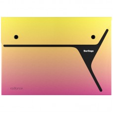 Папка-конверт на 2 кнопках Berlingo "xProject. Radiance" А4, 300мкм, желтый/розовый градиент