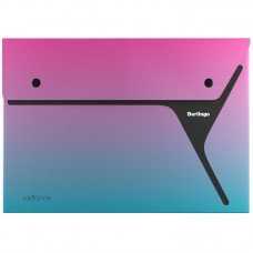 Папка-конверт на 2 кнопках Berlingo "xProject. Radiance" А4, 300мкм, розовый/голубой градиент